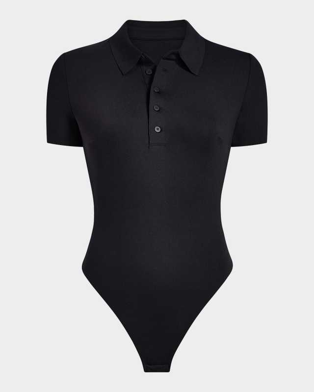 Neoprene Polo Thong Bodysuit